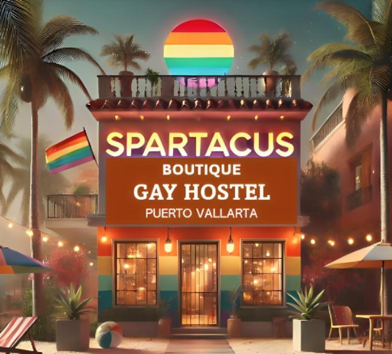 Spartacus Hostel Boutique For Men Puerto Vallarta Exterior foto
